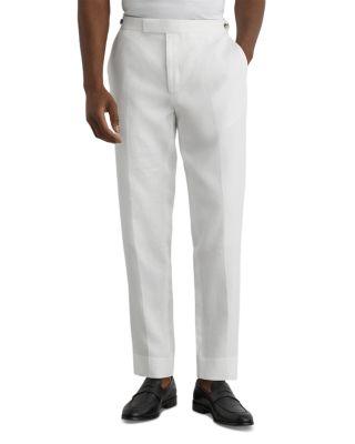 Atlantic Tailored Fit Linen Twill Suit Trousers by REISS