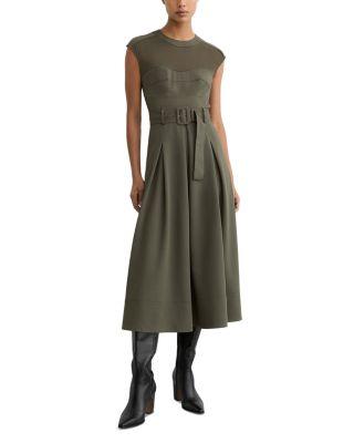 Ava Belted Midi Dress by REISS