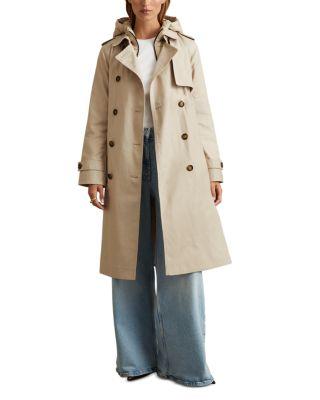 Azura Hooded Trench Coat by REISS