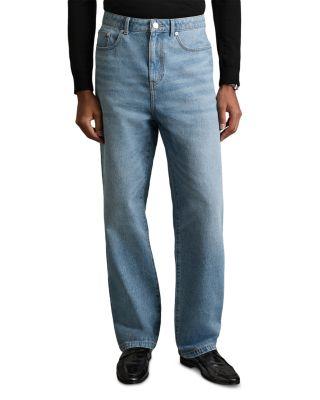 Baggy Relaxed Fit Jeans in Light Blue by REISS