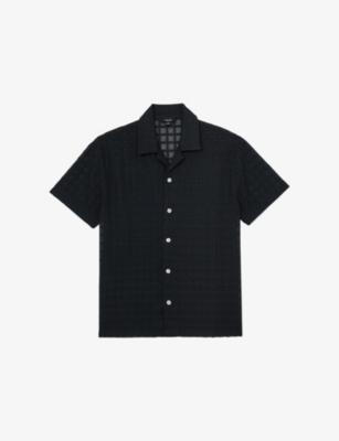 Belardo Textured Crochet Shirt by REISS