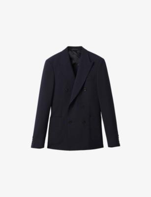 Belmont Regular-Fit Double-Breasted Stretch-Woven Blazer by REISS