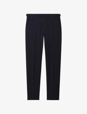 Belmont Slim-Fit Stretch Wool-Blend Trousers by REISS