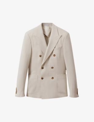Belmont slim-fit stretch woven-blend blazer by REISS