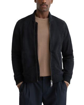 Bild Suede Zip Through Bomber Jacket by REISS