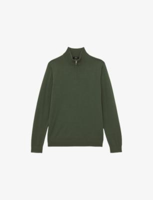 Blackhall Half-Zip Long-Sleeve Merino-Wool Jumper by REISS