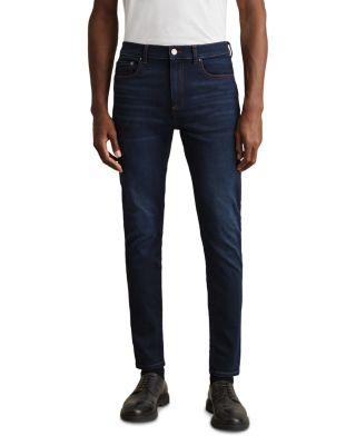 Bleaker Skinny Fit Jeans in Washed Dark Indigo by REISS