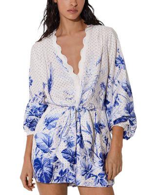 Bonnie Scarf Print Playsuit by REISS