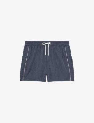 Breeze Pipe-Detail Woven Swim Shorts by REISS