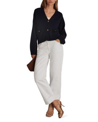 Button Front Cardigan by REISS