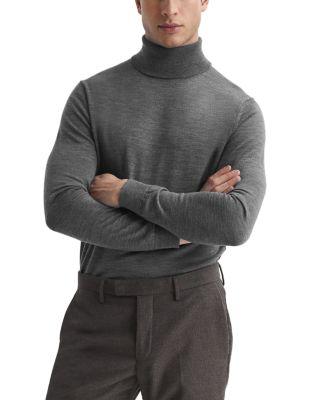 Caine Merino Wool Slim Fit Turtleneck Sweater by REISS