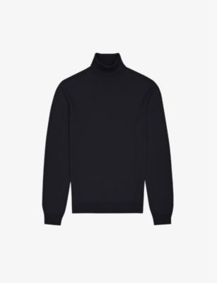 Caine roll neck wool jumper by REISS