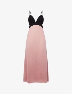Cara cut-out stretch-woven midi dress by REISS