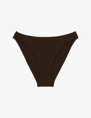 Carina Fixed-Side Stretch-Woven Bikini Bottoms by REISS