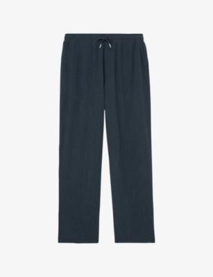 Carver Plissé Woven Trousers by REISS