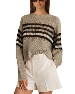Catrice Linen Striped Sweater by REISS