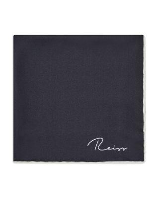 Ceremony Plain Silk Pocket Square by REISS
