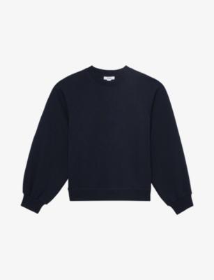 Charlie Round-Neck Cotton-Blend Sweatshirt by REISS