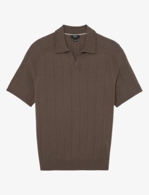 Chelmsford Open-Collar Merino-Wool Jumper by REISS