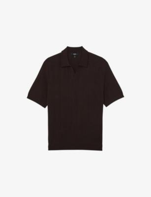 Chelmsford Short-Sleeved Wool Polo Shirt by REISS Chelmsford Short-Sleeved Wool Polo Shirt by REISS