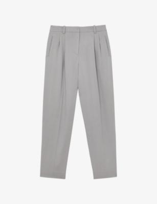 Clay Tapered-Leg Lyocell Trousers by REISS