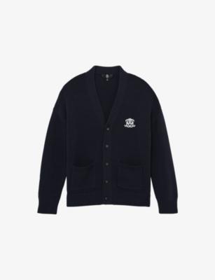 Coates Monogram-Embroidered Cotton Cardigan by REISS