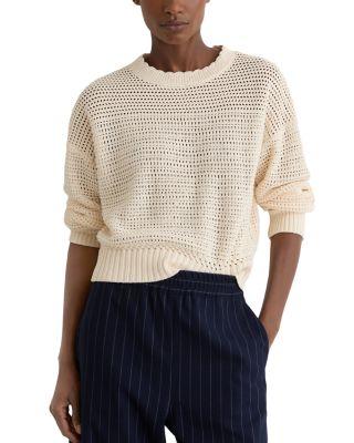 Crewneck Stitch Jumper by REISS