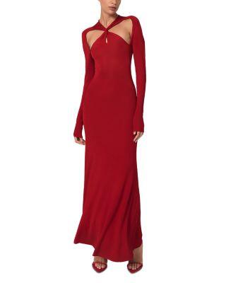Cutout Knitted Maxi Dress by REISS