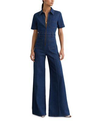 Danie Denim Jumpsuit by REISS