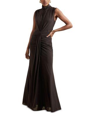 Daniella Ruched Maxi Dress by REISS