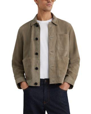 Danny Suede Patch Pocket Worker Jacket by REISS