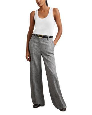 Darlton Textured Wide Leg Trousers by REISS