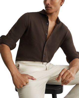 Dasilva Garment Dyed Pique Shirt by REISS
