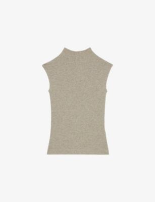Dita Slim-Fit Metallic Woven Vest by REISS