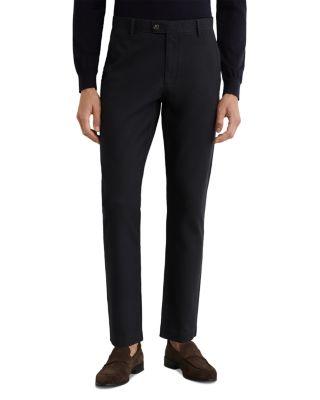 Dobby Cotton Pique Chino Trousers by REISS