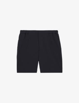 Drawstring Elasticated-Waist Stretch-Woven Chino Shorts by REISS