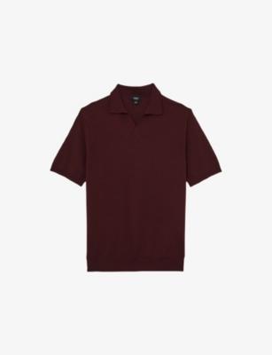 Duchie Open-Collar Merino-Wool Polo by REISS