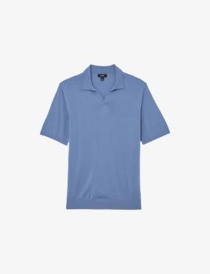 Duchie Short-Sleeved Wool Polo Shirt by REISS