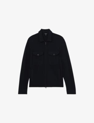 Dunstall Four-Pocket Knitted Jacket by REISS