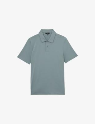 Earl Short-Sleeved Cotton Polo Shirt by REISS