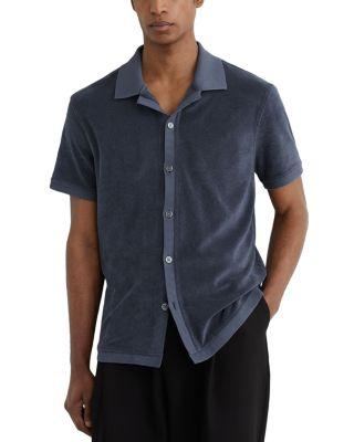 Eden Short Sleeve Towelling Shirt by REISS