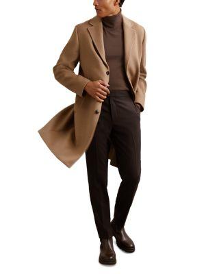 Empire Long Sleeve Relaxed Fit Wool Blend Overcoat by REISS