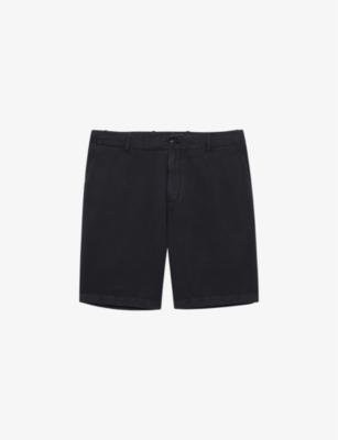 Ezra relaxed-fit cotton-linen blend shorts by REISS