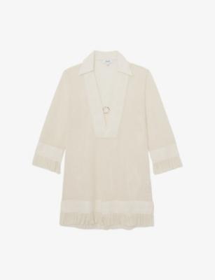 Fabienne Crochet Beach Dress by REISS