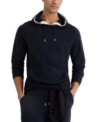 Falmer Long Sleeve Merino Tipped Hoodie by REISS