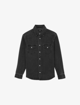 Finley Washed Denim Overshirt by REISS