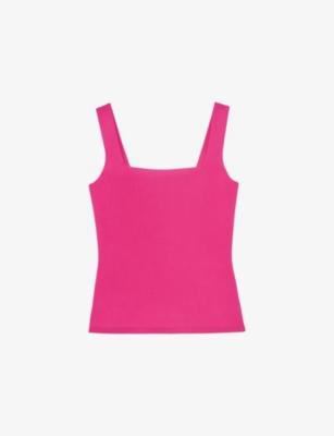 Fion Square-Neck Stretch-Woven Vest by REISS