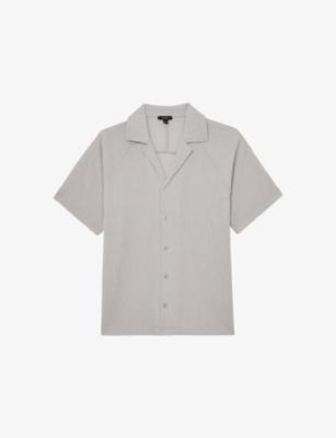 Flint Textured Drawstring Shorts by REISS