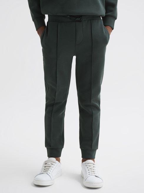 Forest Green Premier Senior Drawstring Jersey Joggers by REISS