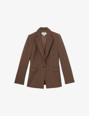 Gabi single-breasted stretch-woven blazer by REISS